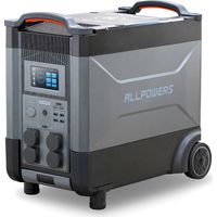 Portable Home Battery Power Station LiFePO4 Battery Expandable 3600Wh 21600Wh, 4000W AC Output, Voice Control Solar Generator For Home Backup Travel Outdoor Camping ALLPOWERS R4000