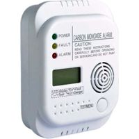 Rilevatore di monossido di carbonio, alimentato a batteria, rilevatore di gas con display e indicatore di temperatura -Crezuo