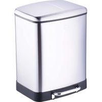 Dirt Devil Pattumiera Doppia 2x12 l Acciaio Inossidabile Antiodore 37x34.4x50cm
