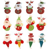 Christmas Decorations, Santa Claus, Snowman, Elk, Bear Doll Pendant Christmas Festival Family Party