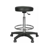 Walimex 1015905 Taburete rodante negro altura regulable