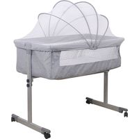 Hofuton Lit Cododo, Berceau Bébé, Lit Bébé, dès la Naissance et Jusqu'à 60kg, Gris