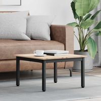 vidaXL Coffee Table Natural 60 x 60 x 36 cm Solid Pine Wood