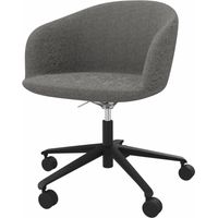 Chaise de réunion pivotante sur roulettes Elton