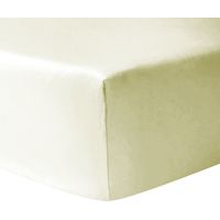 Drap housse coton 90 x 190 cm - Ivoire