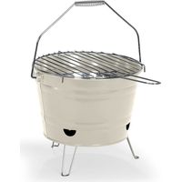 Barbacoa de carbón color crema de 27 cm - DOC327C - Livoo -