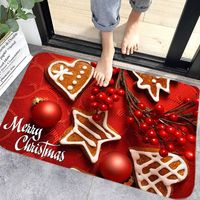 Christmas Floor Mat, Indoor Non-Slip Carpet, Christmas Pattern, Home Decor, Christmas Doormat, Bath Mat, Bedroom Rug (M6)