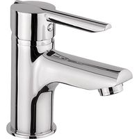 Mezclador de lavabo de latón cromado con palanca Piralla Serena 0SE00088A16 Cromo - Desagüe automático 1"1/4