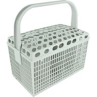 Cesta para cubiertos de lavavajillas Ikea, rejilla de plástico (gris claro)