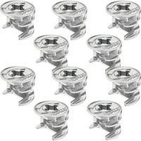 Cyclingcolors – Lot de 10 raccords boîtier d'assemblage excentriques Ø15mm – Alliage zingué brut pour panneaux épais >19mm – Solution durable pour projets de meuble