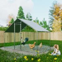 PawHaven Chicken Pet Run Cage Walk In Coop Kennel Rabbit Dog Puppy Poultry Hen Animal Hutch House Enclosure Playpen Outdoor Shade Running 3X1.5X2M
