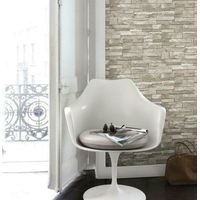 Grandeco Stone Sandstone Beige Brick Slate 3D Realistic Vinyl Wallpaper A17203