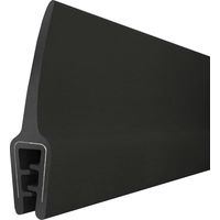 STEIGNER Gummidichtung Kantenschutzprofil T-45 SCHWARZ 10x33mm Gummiprofil, 10 Meter, Fassungsprofil Kantenschutz Keder Kederband U-Profil STAHLEINLAGE