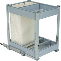 Combiné pour pain et bouteilles - Décor : Argent / Gris - Largeur : 359 mm - Pour caisson de largeur : 400 mm - GASPERIN
