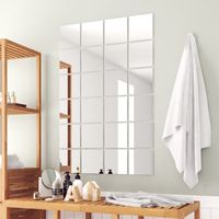 Vidaxl – Carreaux de miroir sans cadre 24 pcs – Verre haute qualité – Réfléchissant – Design contemporain pour décoration intérieure