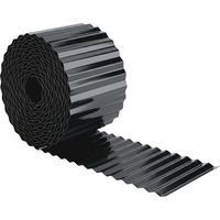 Valla de Jardín Metálica 650x20 cm de Acero Galvanizado Resistente para Huerto Patio Terraza Césped Gris Oscuro