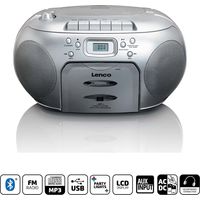 Tragbarer UKW-Radio-CD-Kassettenspieler Silber