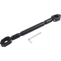 Barre transversale de guidon d'équilibre en alliage d'aluminium pour moto (noir)