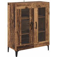 vidaXL Sideboard Old Wood 69.5 x 34 x 90 cm Engineered Wood and Iron