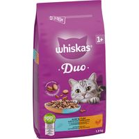 Whiskas Katzentrockenfutter Duo Adult 1,9 kg Thunfisch & Huhn