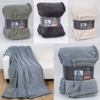 Fleecedecke Coral mit Sherpa-Optik 150 x 200 cm 4-fach sortiert Decke