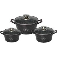 Set de pots - aluminium et verre - 6 pieces 3909115 3909115 3909115