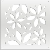 VENUS - Pannello in PVC traforato - Parasole - Misura: 98x98 cm - Colore: bianco
