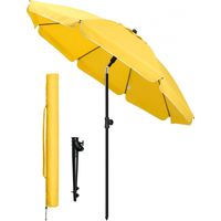 Vounot – Parasol de jardin inclinable 2M – Rotation 360° – Hauteur réglable – Protection UV 50+ – Ancrage spiralé – Ultra-léger 1.95kg