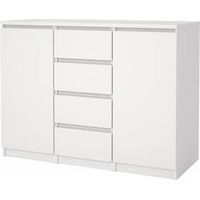 KIT MADIA 2ANTE+4CASS NAIA 121X50X91CM BIANCO