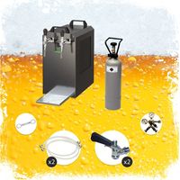 Ensemble complet Tireuse a biere - STREAM 80 machine a biere, pompe a biere 2 lignes, 90 litres/h, professionnelle, KEG: sans KEG 2: Type S