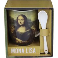 Tazza in ceramica Enesco Mona Lisa dorata generosa