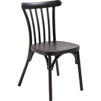 Chaise de terrasse en aluminium noire