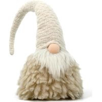 Nain sans visage en peluche blanc nordique décoration de la table de Noël