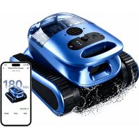EVERCROSS BOT U9 Robot Nettoyage Piscine, Brosse Avant Haute Vitesse + Arrière Standard, 3 Modes APP, Nettoie Murs & Lignes D'Eau, Jusqu'à 200㎡