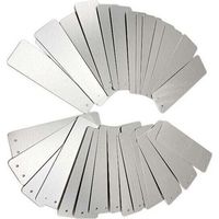 100 étiquettes de jardin rectangulaires en aluminium - panneaux extérieurs, étiquettes métalliques, étiquettes pour plantes, panneaux en aluminium