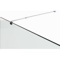 Teleskopstange für Duschwände Glaswand Walk In Stabilisator Glasstärke von 6mm - 10mm justierbar von 73-121 cm Stabilisationsstange 23M