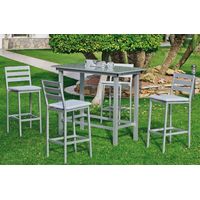 Hevea Tropea-130 ensemble salon jardin gris plata