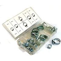 26Pc Heavy Duty Hose Clamps in Assortment Box Hose Clamps Set Jubilee Clips Zinc Plated in Case Hardware DIY Home Professional Use Hand Tools