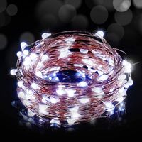 Chaîne lumineuse de fil de cuivre extérieur micro-LED 180 Micro Led - Bianco - 3.3 Watt - Lunghezza 23 mt