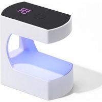 Mini lampe à ongles USB, petite lampe à ongles Q8, lampe de polymérisation à 6 LED, lumière UV, batterie intégrée - avec écran