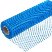 Dalsys Armierungsgewebe universal 105 g/m² Glasfasergewebe Blau, Innenputz und Außenputz, Verhindert Risse in der Putzschicht - Blau 15m, 3 Rolle