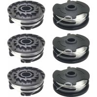 Lot de 6 bobines de fil de rechange pour coupe-bordure LIDL Parkside – Nylon copolymère 1,6 mm – Design en spirale pour coupe efficace - 20-Li