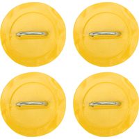 4 Pièces Anneaux D Fixation Inflatable Boat Patch PVC Résistant Marine Boucle Acier Inoxydable (Jaune)