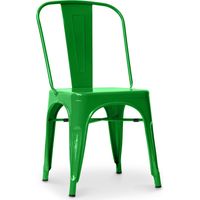 Steel Dining Chair - Industrial Design - New Edition - Stylix Green