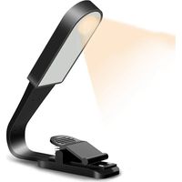 Lampe de Lecture, Lampe Lecture Rechargeable par USB avec Capteur Tactile, Lampe Livre avec 3 Modes de Luminosité Réglables Eye-Care, Clip Flexible sur Liseuse Lampe pour Lire au Lit, Voyage