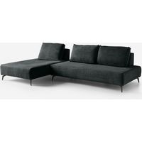Modular-Sofa Ecksofa 3-Sitzer abziehbar Made in Italy Campiglio A - Schwarz