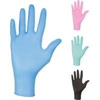 Lot de 100 gants jetables en nitrile non poudrés – Taille L – Couleur bleue – Résistance à la perforation et aux produits chimiques – Vivezen