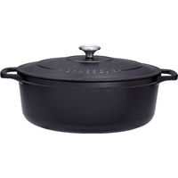 Cocotte Ovale Chasseur 31cm Noire Fonte émaillée, Rétention Chaleur Supérieure - Chasseur