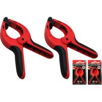 2 x Dekton Spring Quick Grip Clamps Wood Work Carpentry Plastic Clamp 150mm /6"