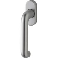 edi DK-Fenstergriff Janus 1013/1000 mit ovaler Rosette,VK7x35 Edelstahl matt